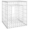 vidaXL Poteaux &agrave; panier de gabion 2 pcs 50x50x60 cm Fer