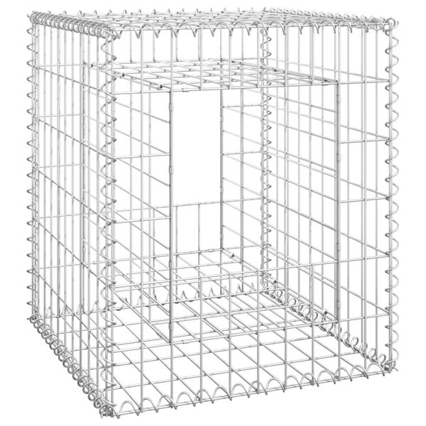 vidaXL Poteaux &agrave; panier de gabion 2 pcs 50x50x60 cm Fer