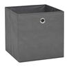 vidaXL Bo&icirc;te de rangement 10 pcs Tissu non-tiss&eacute; 32x32x32 cm Gris