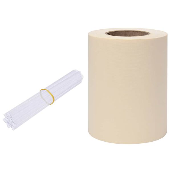 vidaXL &Eacute;cran d'intimit&eacute; de jardin PVC 35x0,19 m Cr&egrave;me