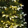 vidaXL Sapin de No&euml;l artificiel &agrave; charni&egrave;re 300LED neige floqu&eacute;e 180cm