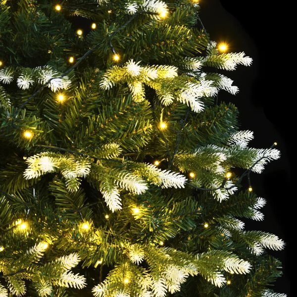 vidaXL Sapin de No&euml;l artificiel &agrave; charni&egrave;re 300LED neige floqu&eacute;e 180cm