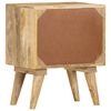vidaXL Table de chevet 40x30x50 cm Bois de manguier massif