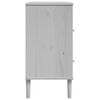 vidaXL Buffet SENJA aspect rotin blanc 80x40x80 cm bois massif de pin