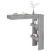 vidaXL Table bar murale Sonoma gris 102x45x103,5 cm Bois d'ing&eacute;nierie