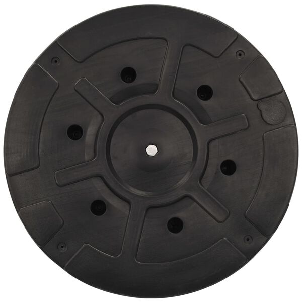 vidaXL Socle de parasol Noir Rond 25 kg