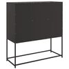 vidaXL Buffet noir 100,5x39x107 cm acier