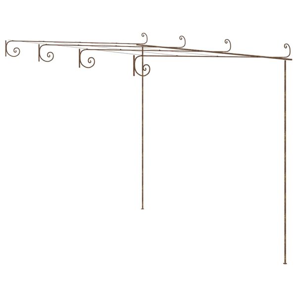 vidaXL Pergola de jardin Marron antique 4x3x2,5 m Fer