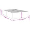 vidaXL Cadre de lit sans matelas gris fonc&eacute; tissu