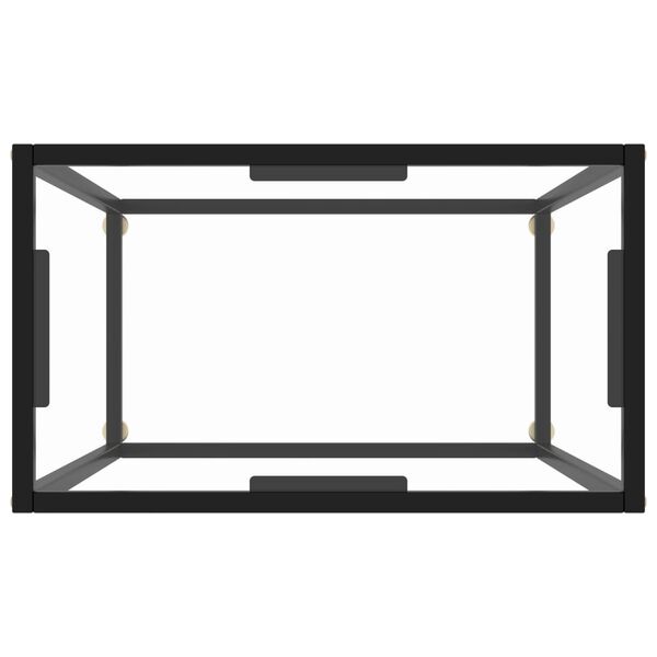 vidaXL Table console Transparent 60x35x75 cm Verre trempé