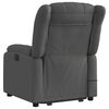 vidaXL Fauteuil inclinable de massage gris fonc&eacute; tissu
