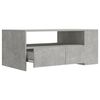 vidaXL Table basse gris b&eacute;ton 102x55x42 cm bois d'ing&eacute;nierie
