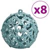 vidaXL Boules de No&euml;l 100 pcs turquoise 3 / 4 / 6 cm