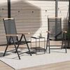 vidaXL Chaises de jardin pliables lot de 2 aluminium et textilène noir