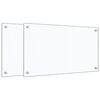 vidaXL Dosserets de cuisine 2 pcs transparent 70x40 cm verre tremp&eacute;