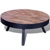 vidaXL Table basse ronde Bois de teck recycl&eacute;