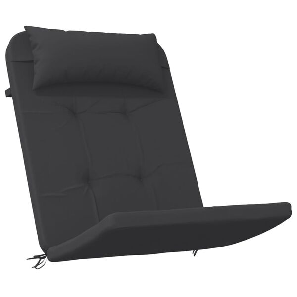 vidaXL Coussins de chaise adirondack lot de 2 noir tissu oxford