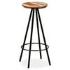 vidaXL Tabourets de bar lot de 2 bois massif de r&eacute;cup&eacute;ration