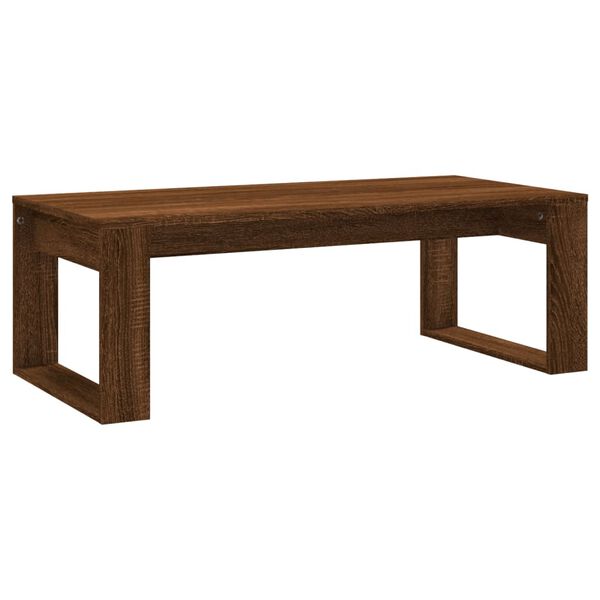 vidaXL Table basse ch&ecirc;ne marron 102x50x35 cm bois d'ing&eacute;nierie