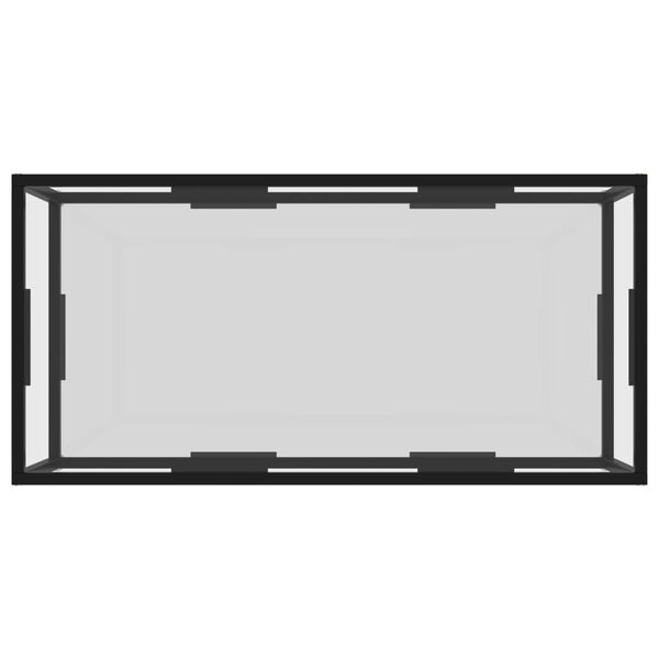vidaXL Table basse Transparent 100x50x35 cm Verre tremp&eacute;