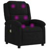 vidaXL Fauteuil de massage inclinable noir velours
