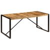vidaXL Table à manger Bois de manguier brut 180 cm