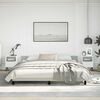 vidaXL Cadre de lit sans matelas gris clair king velours
