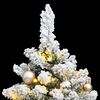 vidaXL Sapin de No&euml;l artificiel articul&eacute; 150 LED et boules 150 cm