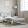 vidaXL Cadre de lit métal sans matelas et tête de lit blanc 100x190 cm