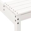 vidaXL Table de pique-nique blanc 110x134x75 cm bois massif de pin