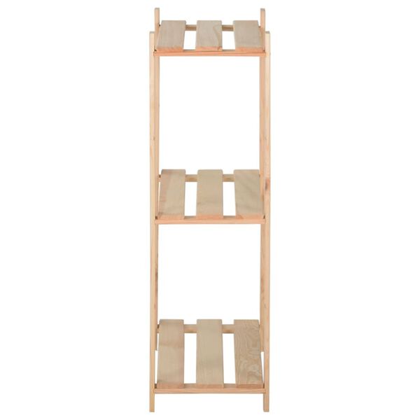 vidaXL &Eacute;tag&egrave;re de stockage 3 niveaux 60x28,5x90 cm Bois de pin massif