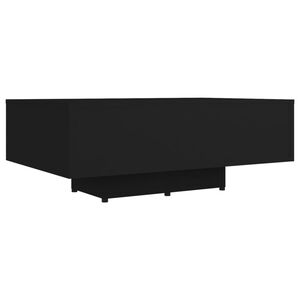 vidaXL Table basse Noir 85x55x31 cm Bois d'ingénierie