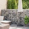 vidaXL Mur &agrave; gabion avec couvercles Acier galvanis&eacute; 600 x 50 x 150 cm