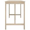 vidaXL Table de bar 180x80x110 cm Bois massif de pin
