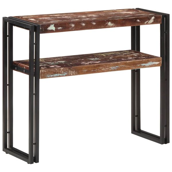 vidaXL Table console 90x30x75 cm Bois de r&eacute;cup&eacute;ration massif