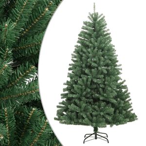 vidaXL Sapin de No&euml;l artificiel &agrave; charni&egrave;res avec neige floqu&eacute;e 210 cm