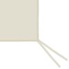 vidaXL Paroi lat&eacute;rale de belv&eacute;d&egrave;re avec fen&ecirc;tres 6x2 m Cr&egrave;me