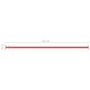 vidaXL Barres fixes d'exercice 3 pcs 125 cm Acier Rouge