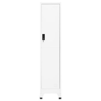 vidaXL Armoire à casiers Blanc 38x45x180 cm Acier