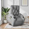 vidaXL Fauteuil inclinable de massage gris clair tissu