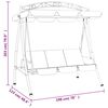 vidaXL Balancelle de jardin avec auvent vert 198 cm tissu et acier