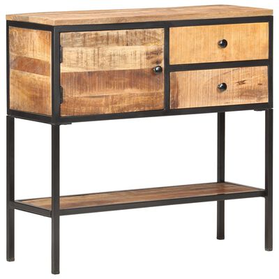 vidaXL Buffet 85x30x80 cm Bois de manguier brut