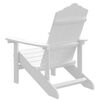 vidaXL Chaise Adirondack de jardin PEHD Blanc