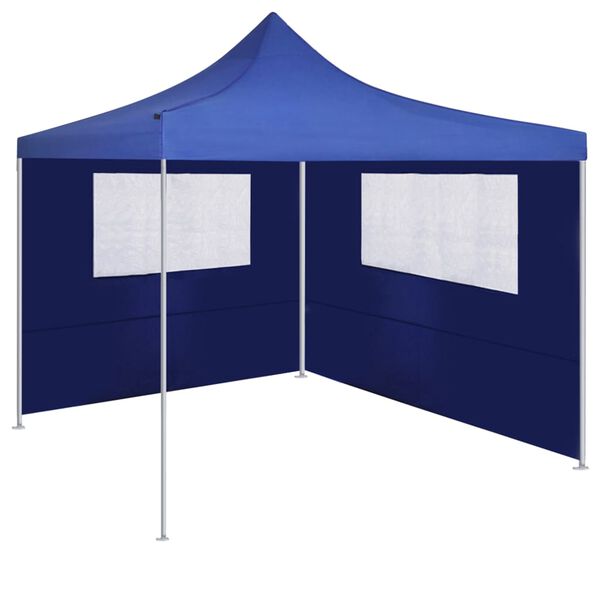 vidaXL Paroi latérale de belvédère avec fenêtres 4x2 m Bleu