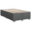 vidaXL Cadre de lit sans matelas gris foncé tissu