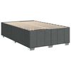 vidaXL Cadre de lit sans matelas gris foncé tissu
