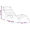 vidaXL Chaise longue Bois d'acacia solide Marron