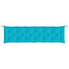 vidaXL Coussin de banc de jardin turquoise 200x50x7 cm tissu