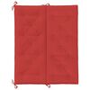 vidaXL Coussin de banc de jardin rouge 120x(50+50)x7 cm tissu oxford