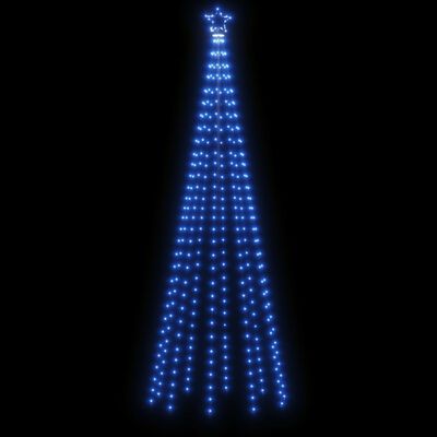 vidaXL Arbre de Noël cône 310 LED Bleues 100x300 cm